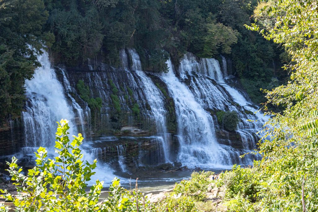 rock island state park tennessee twin falls waterfalls