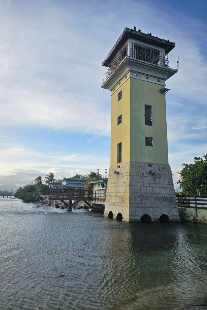 lighthouse at la guancha ponce puerto rico