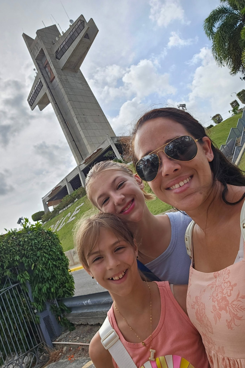 mother and daughters at vigia in ponce puerto rico