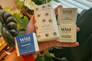 wild reusable deodorant case with ecofriendly and sustainable deodorant that is aluminum free and has safe ingredients