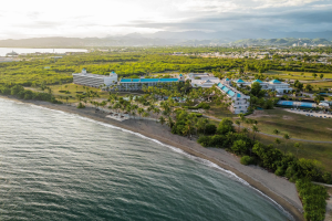 drone view of the hilton hotel in ponce puerto rico